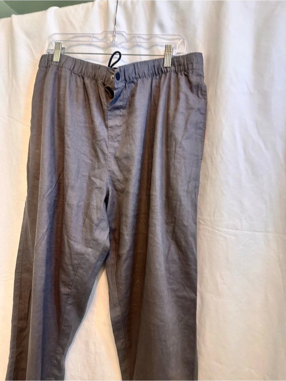 Saks Fifth Avenue Men’s Gray Elastic-Waist Chinos